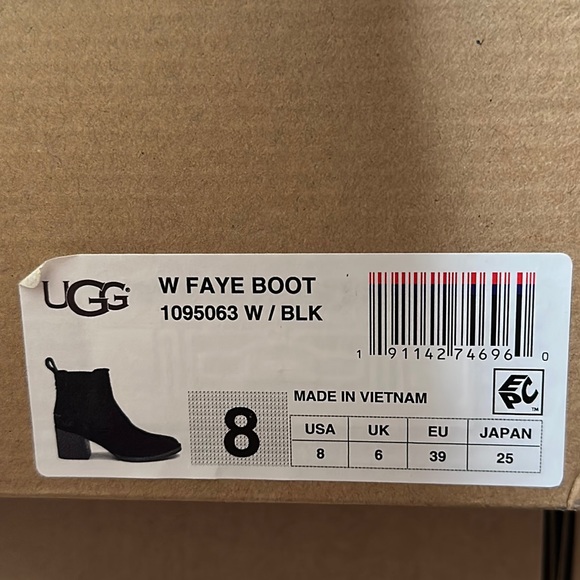 NEW UGG FAYE BLACK - Picture 7 of 7